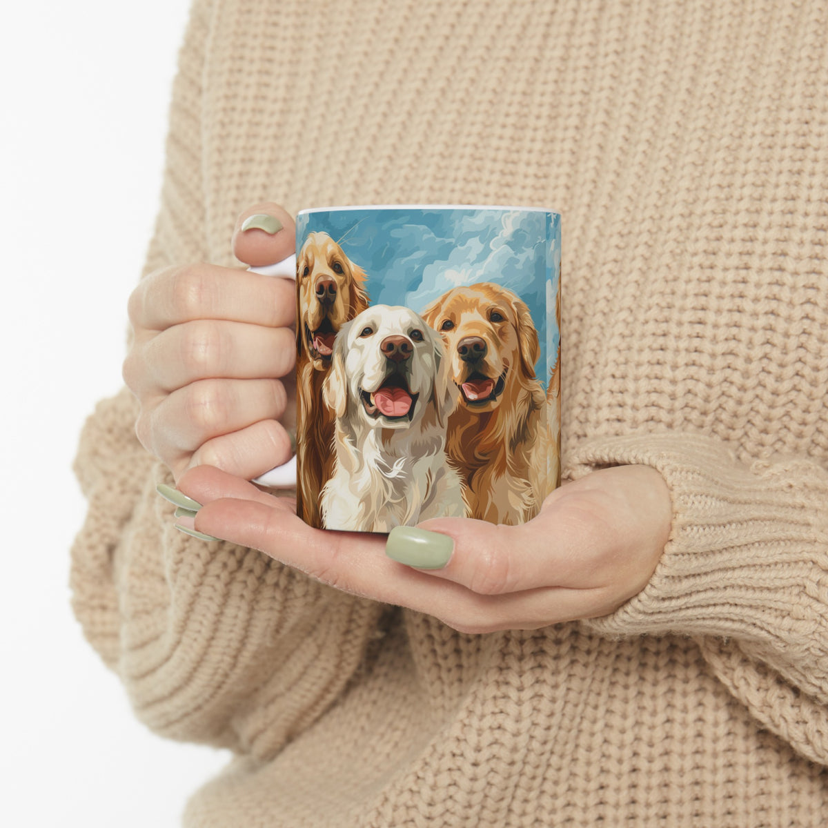 Golden Retriever Mug Group | Golden Retriever Gift | Golden Retriever Coffee Mug | Golden Retriever Presents Mug 11oz