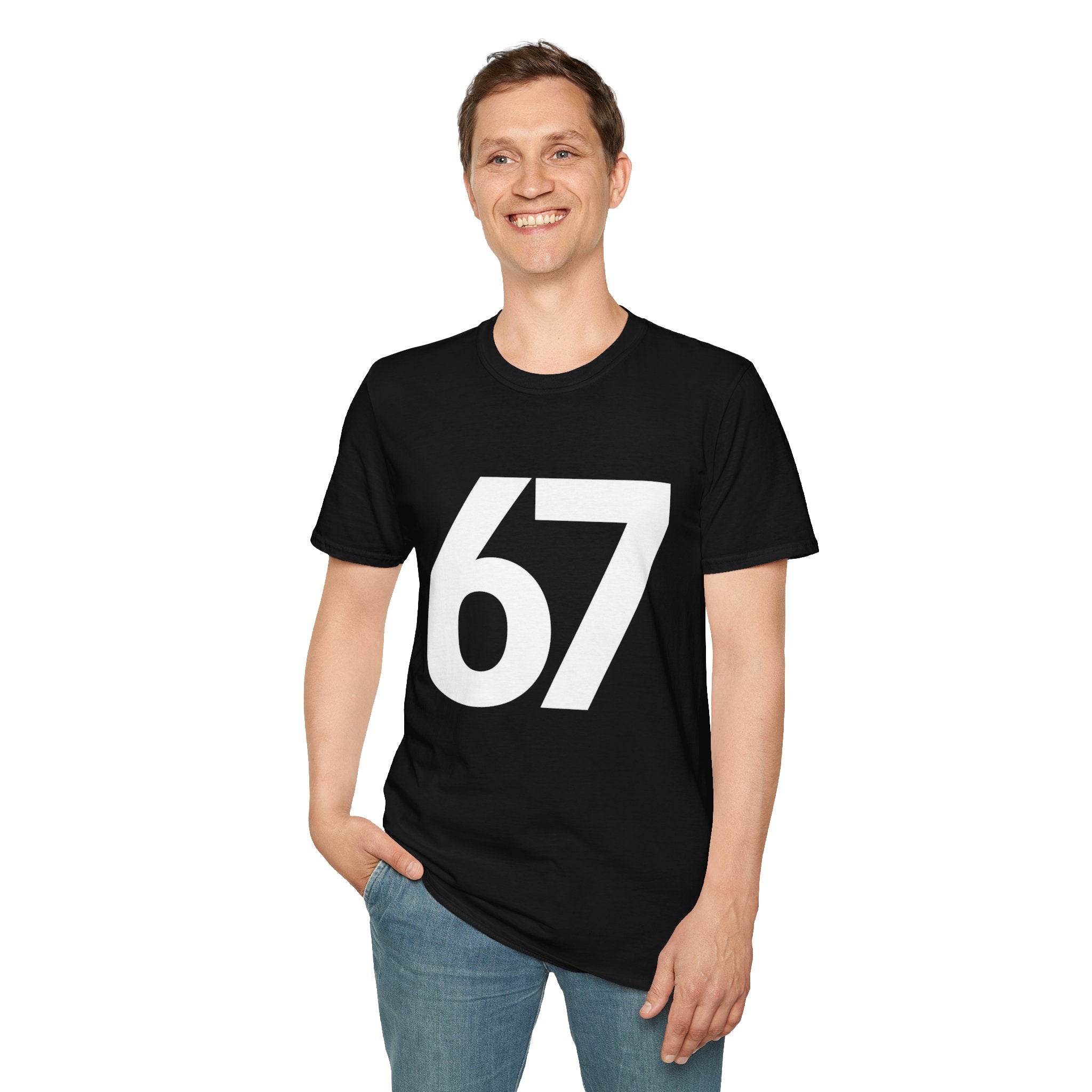 67 Six Seven Funny T-Shirt — Retro Humorous Graphic Tee