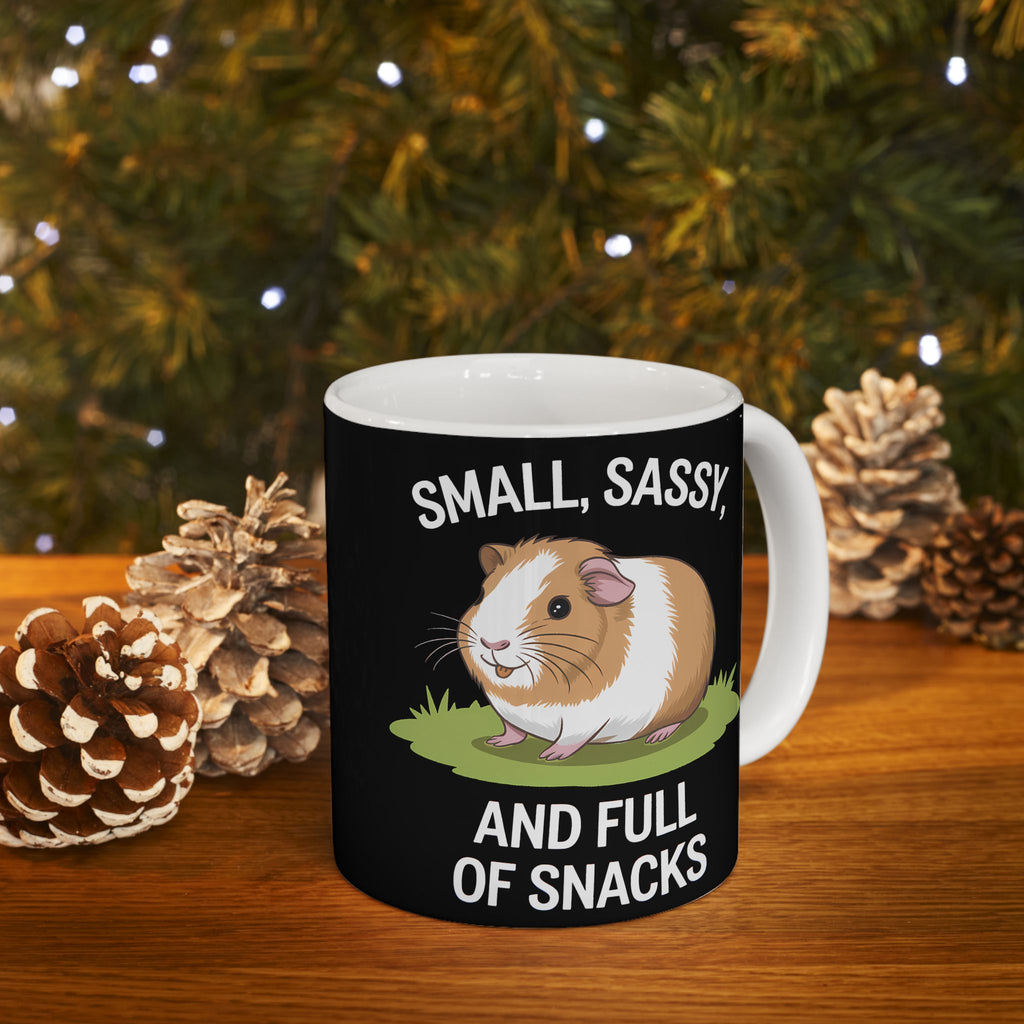 Guinea Pig Mug - Small, Sassy, and Full of Snacks Cute Guinea Pig Mug