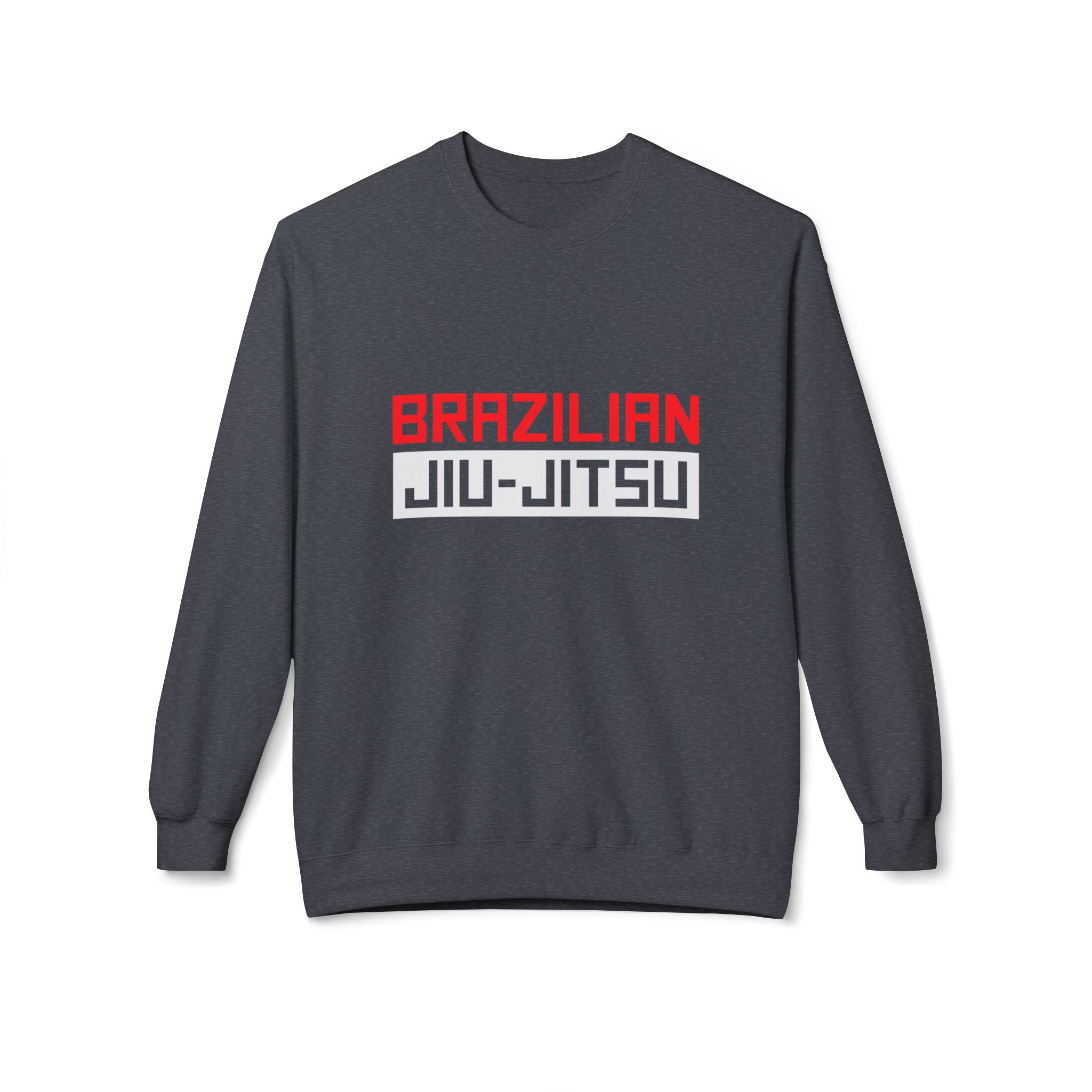 Brazilian Jiu Jitsu Logo BJJ Unisex Midweight Softstyle Fleece Crewneck Sweatshirt