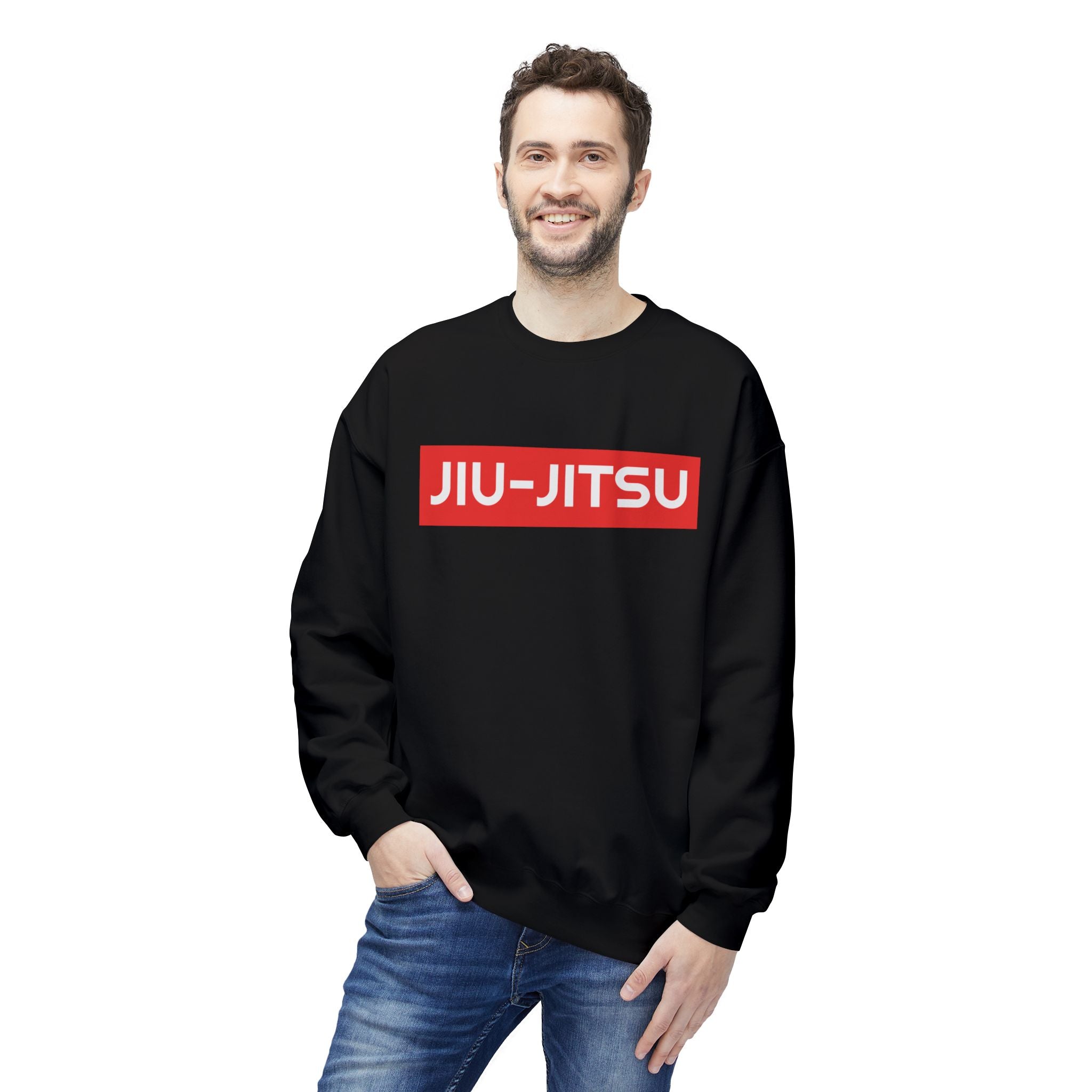Brazilian Jiu Jitsu Surpassing BJJ Unisex Midweight Softstyle Fleece Crewneck Sweatshirt Main image