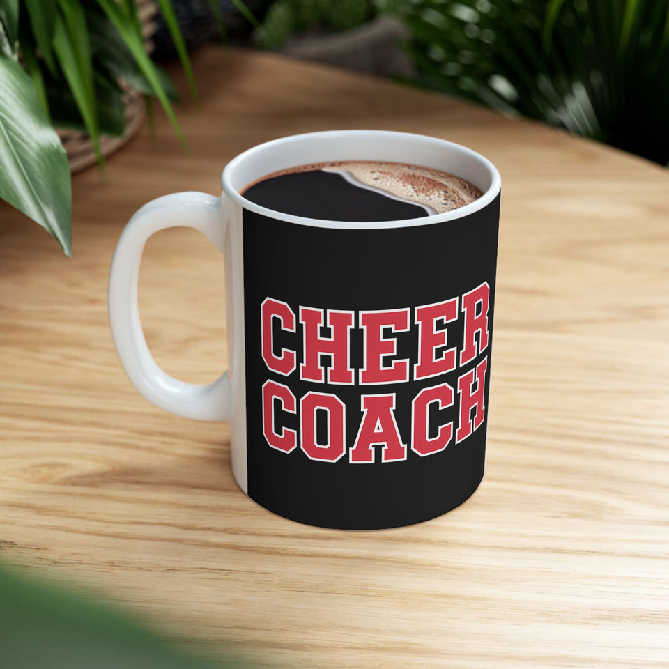 Cheer Coach Cheerleading Coach 2 Ceramic Mug | Cheerleading Coach Gifts (11oz)