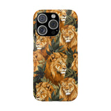 Premium Pride Of Lions iPhone Case | Lion Gifts Slim Phone Cases Premium Pride Of Lions iPhone Case | Lion Gifts Slim Phone Cases