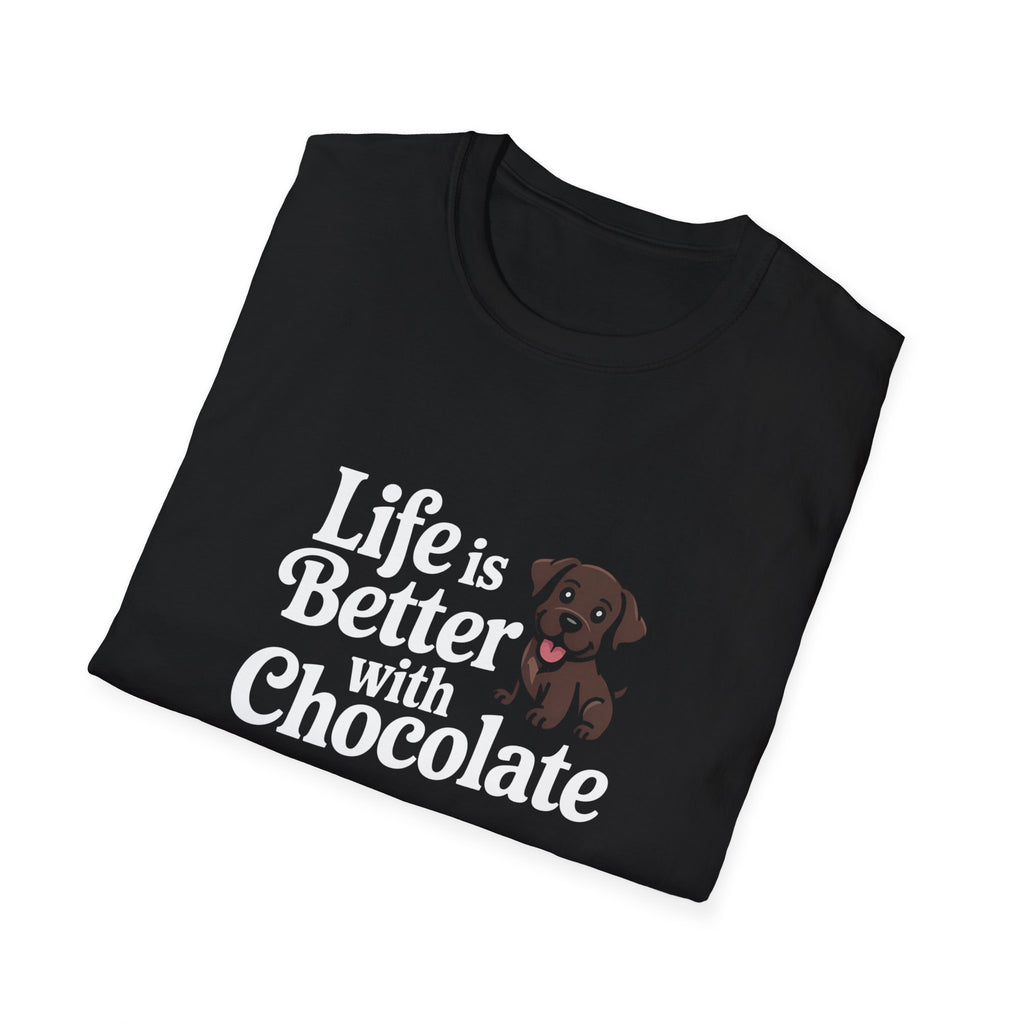 Life Is Better With Chocolate Labrador T-Shirt