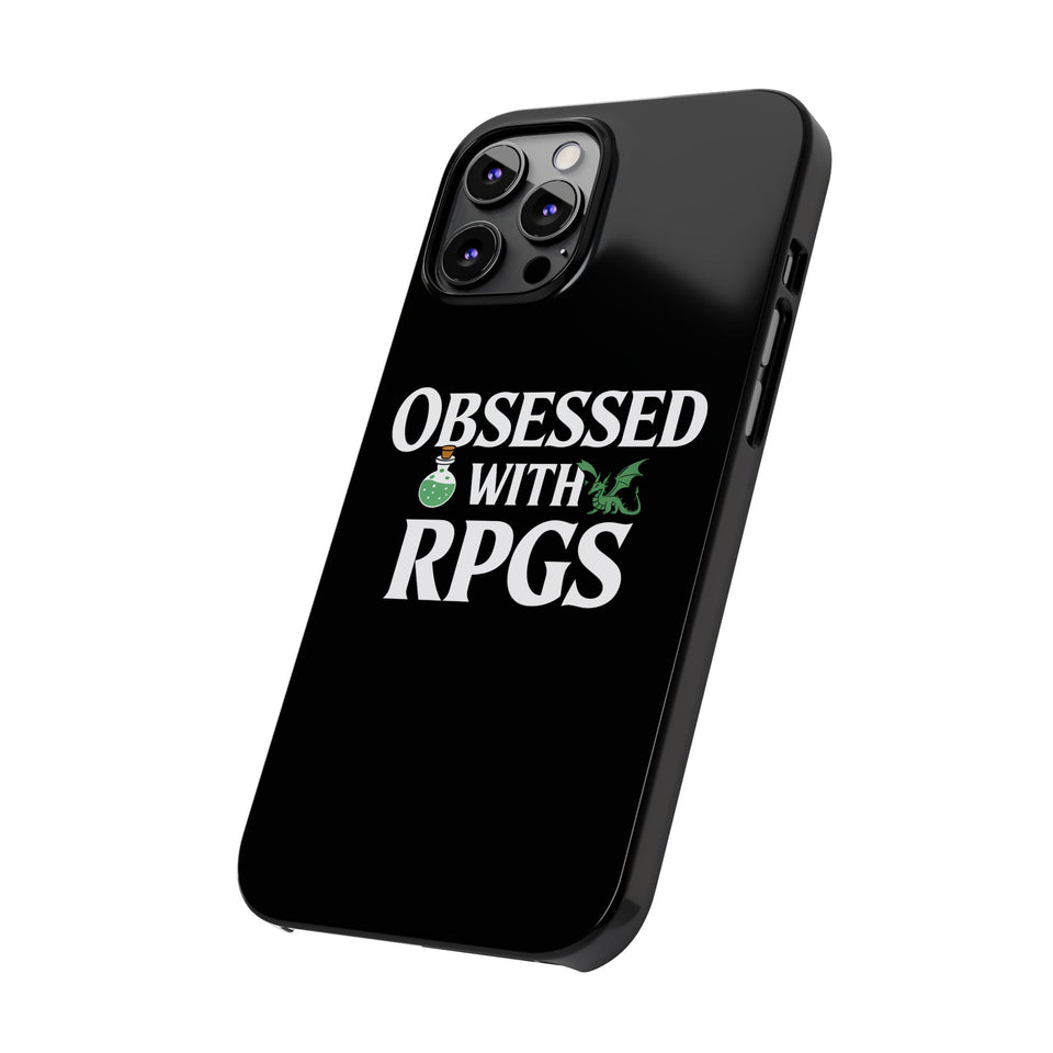Premium Obsessed With RPGs iPhone Case | Role Playing Game Slim Phone Cases