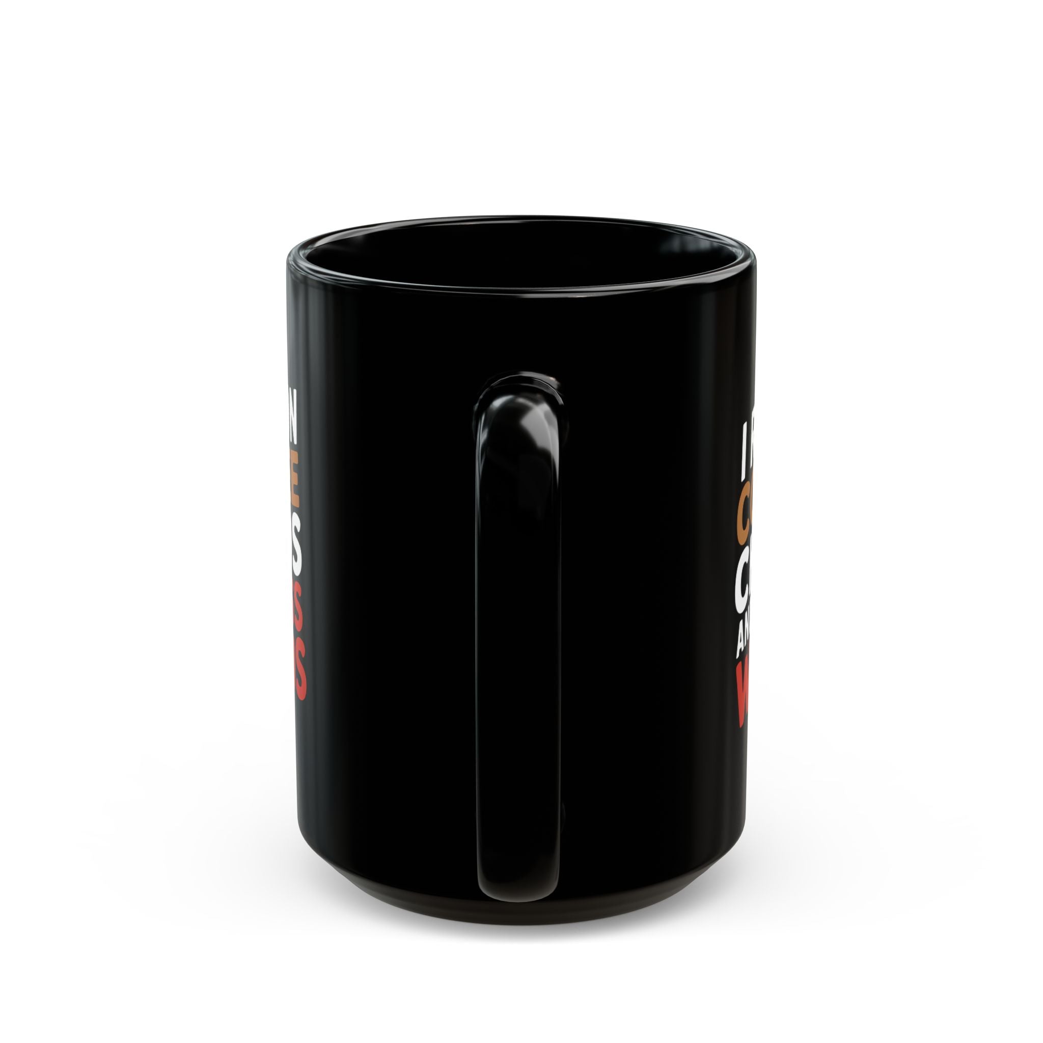 Coffee Mug - I Run On Coffee, Chaos, And Cuss Words Coffee - Black