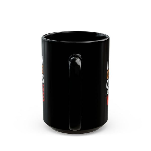 Coffee Mug - I Run On Coffee, Chaos, And Cuss Words Coffee - Black