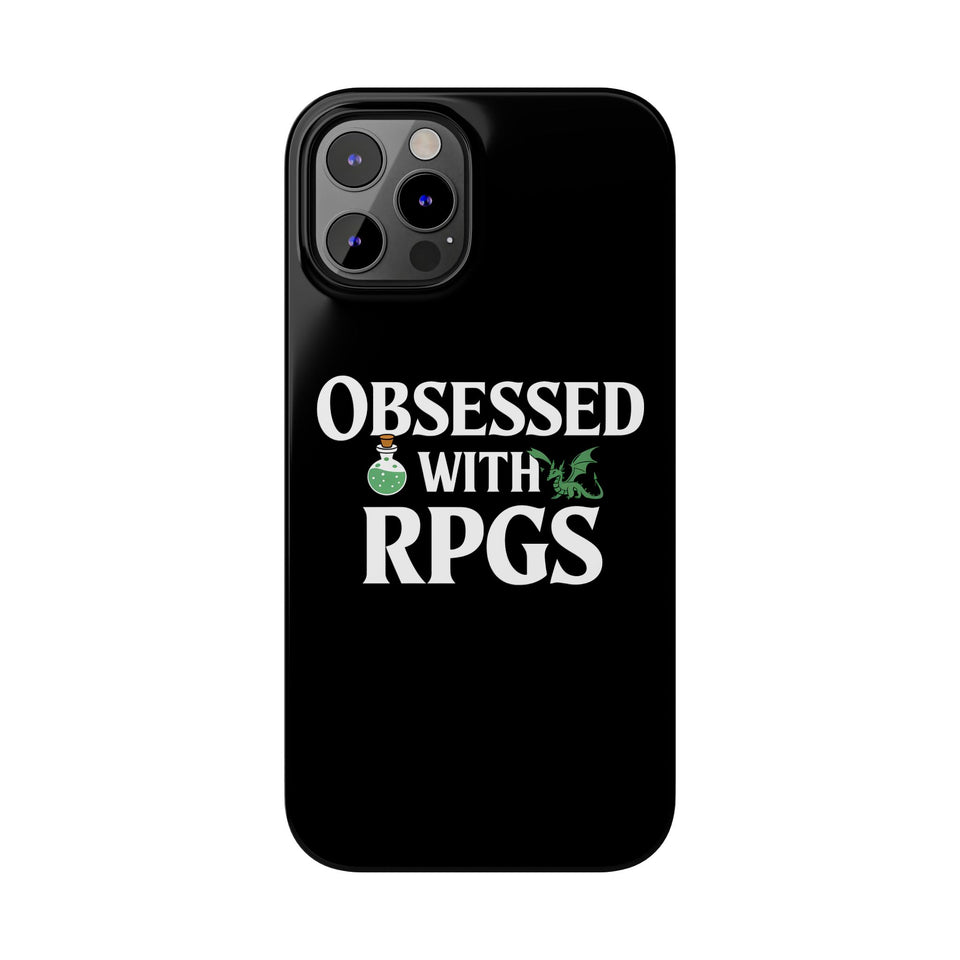 Premium Obsessed With RPGs iPhone Case | Role Playing Game Slim Phone Cases