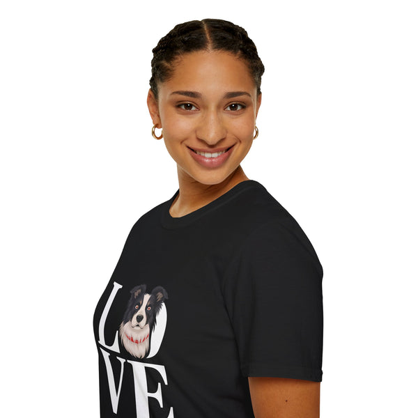 Love Border Collies Shirt | Border Collie Lover Gifts | Sheep Dog Unisex T-Shirt