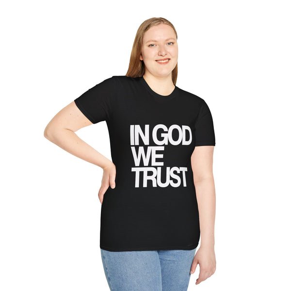 "In God We Trust" T-Shirt — Patriotic Faith Graphic Tee