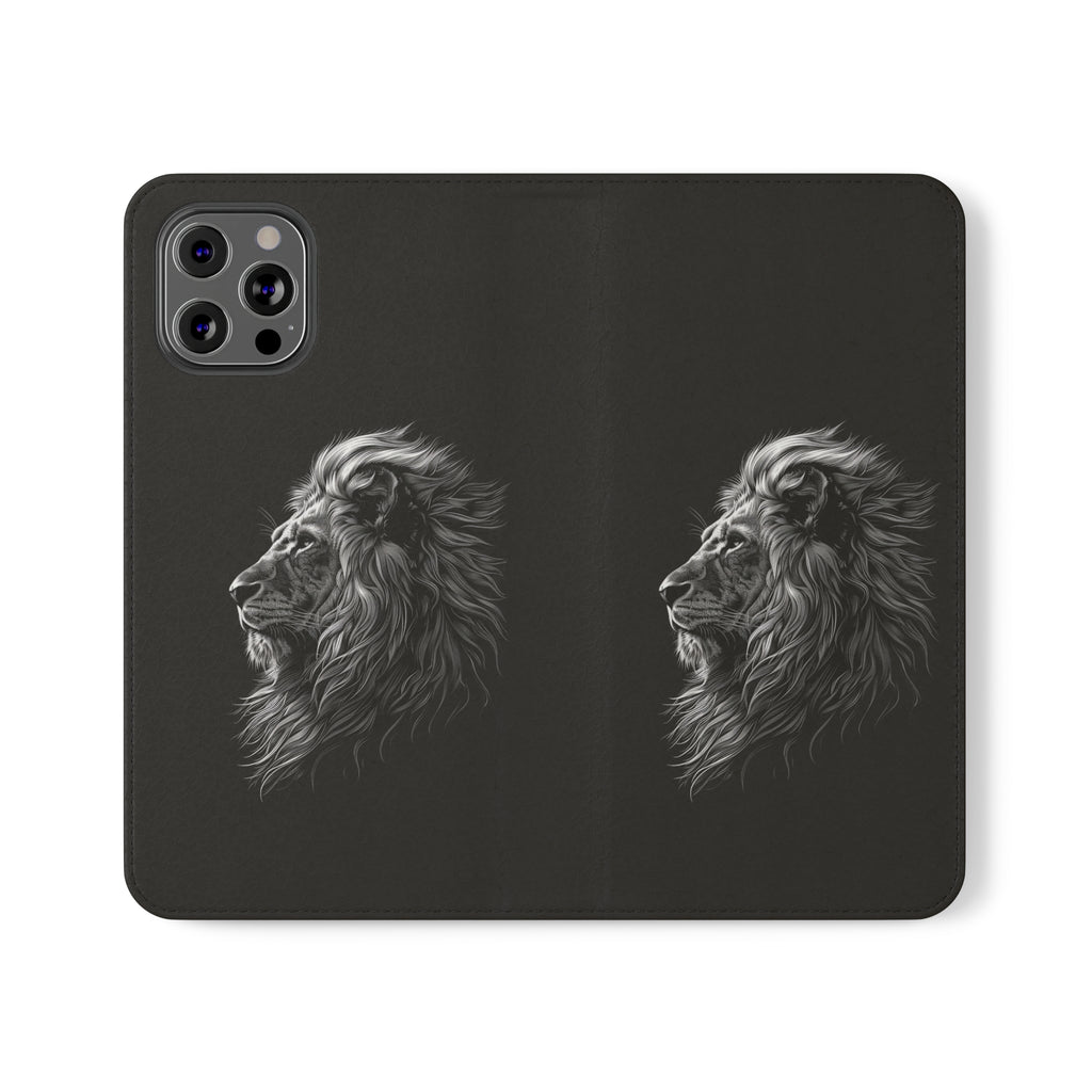 Lion Phone Case | Lion Wallet Phone Case Gifts | IPhone & Samsung Galaxy Lion Flip Cases