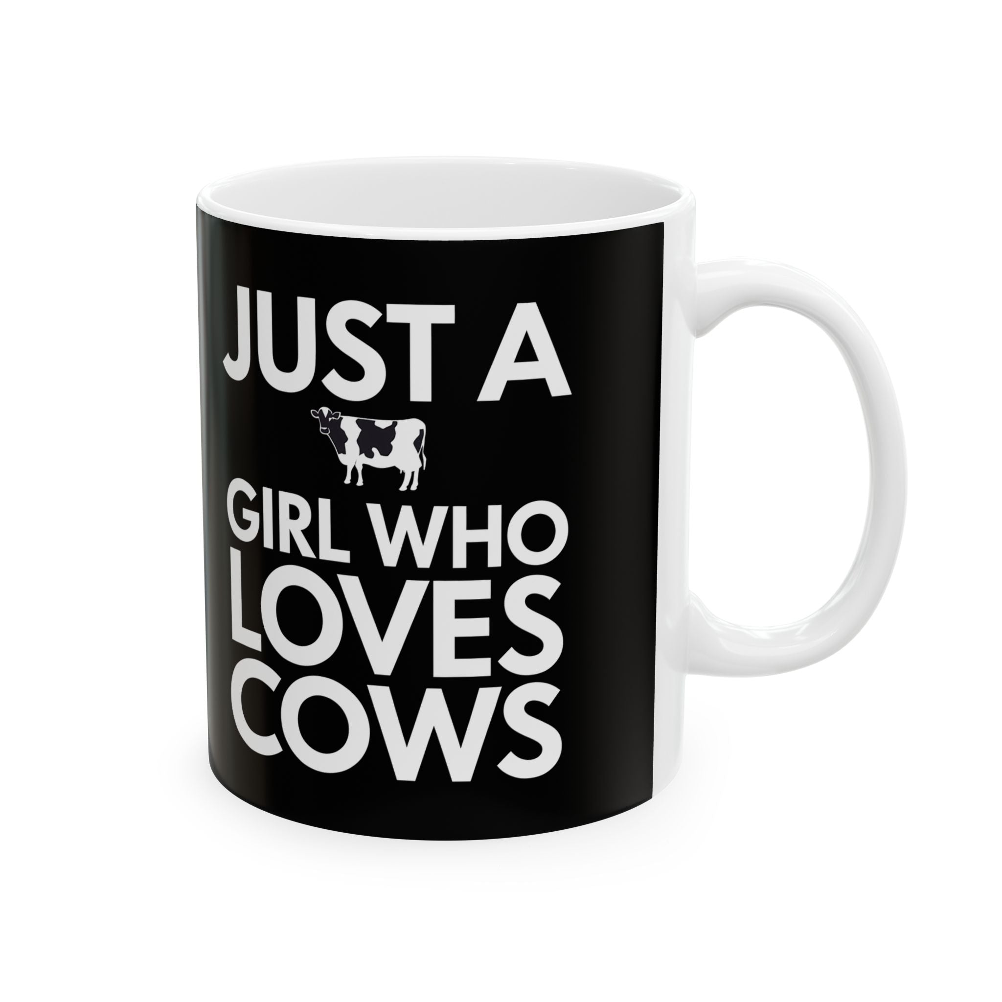 Just A Girl Who Loves Cows Mug | Cow Gifts | Adorable Cow Coffee Mug 11oz Main image