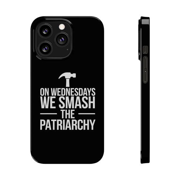 Premium On Wednesdays We Smash The Patriarchy iPhone Case | Feminist Gifts Slim Phone Cases