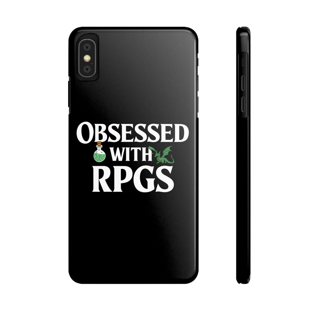 Premium Obsessed With RPGs iPhone Case | Role Playing Game Slim Phone Cases
