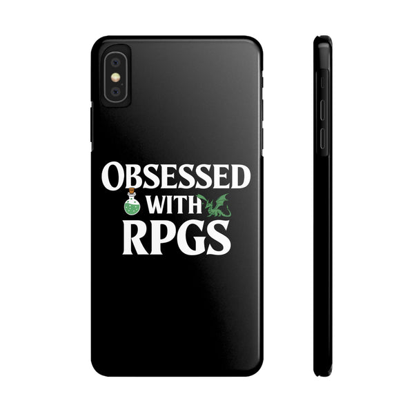 Premium Obsessed With RPGs iPhone Case | Role Playing Game Slim Phone Cases