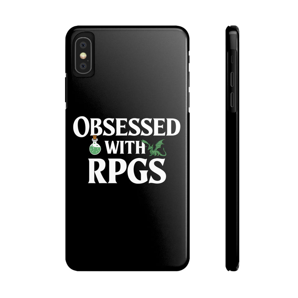 Premium Obsessed With RPGs iPhone Case | Role Playing Game Slim Phone Cases