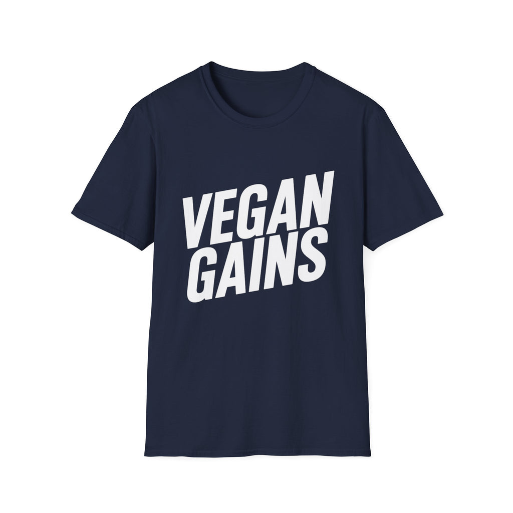 Vegan Gains T-Shirt — Plant-Powered Fitness Tee