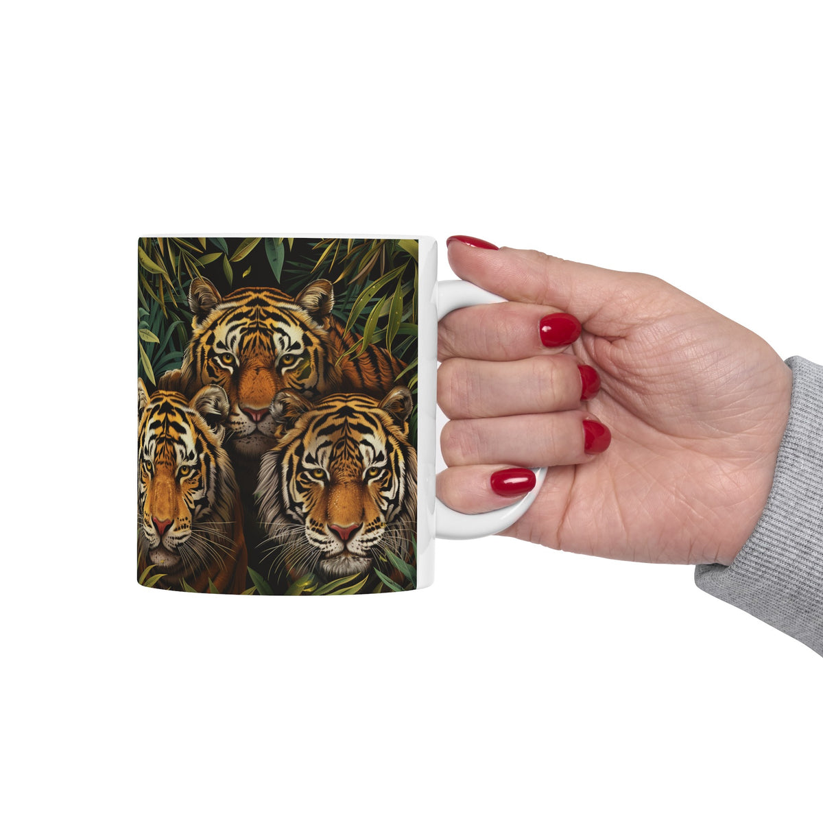 Tiger Mug Group | Tiger Coffee Mug | Cute Tiger Gift | Tiger Presents | Tiger Mug 2 11oz