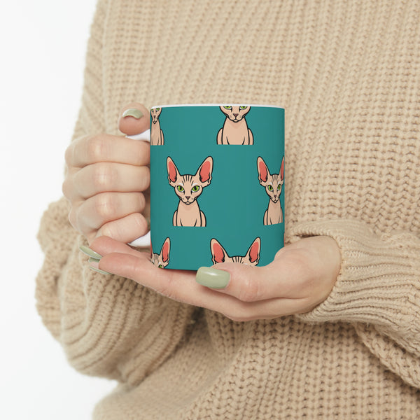 Sphynx Cat Mug | Sphynx Cat Gifts | Hairless Cat Sphynx Presents Cat Ceramic Mug 11oz