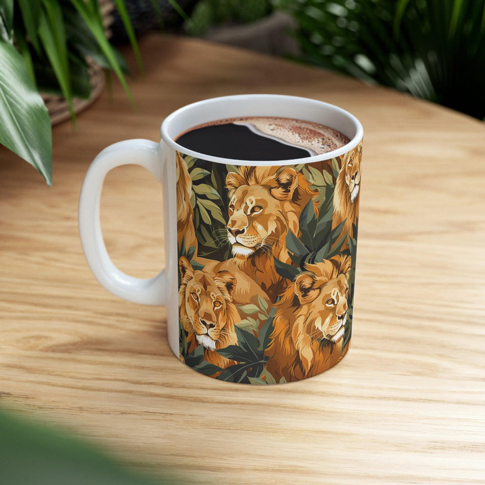 Lion Mug | Lion Gifts | Lion Presents | Pride of Lions Ceramic Mug 11oz