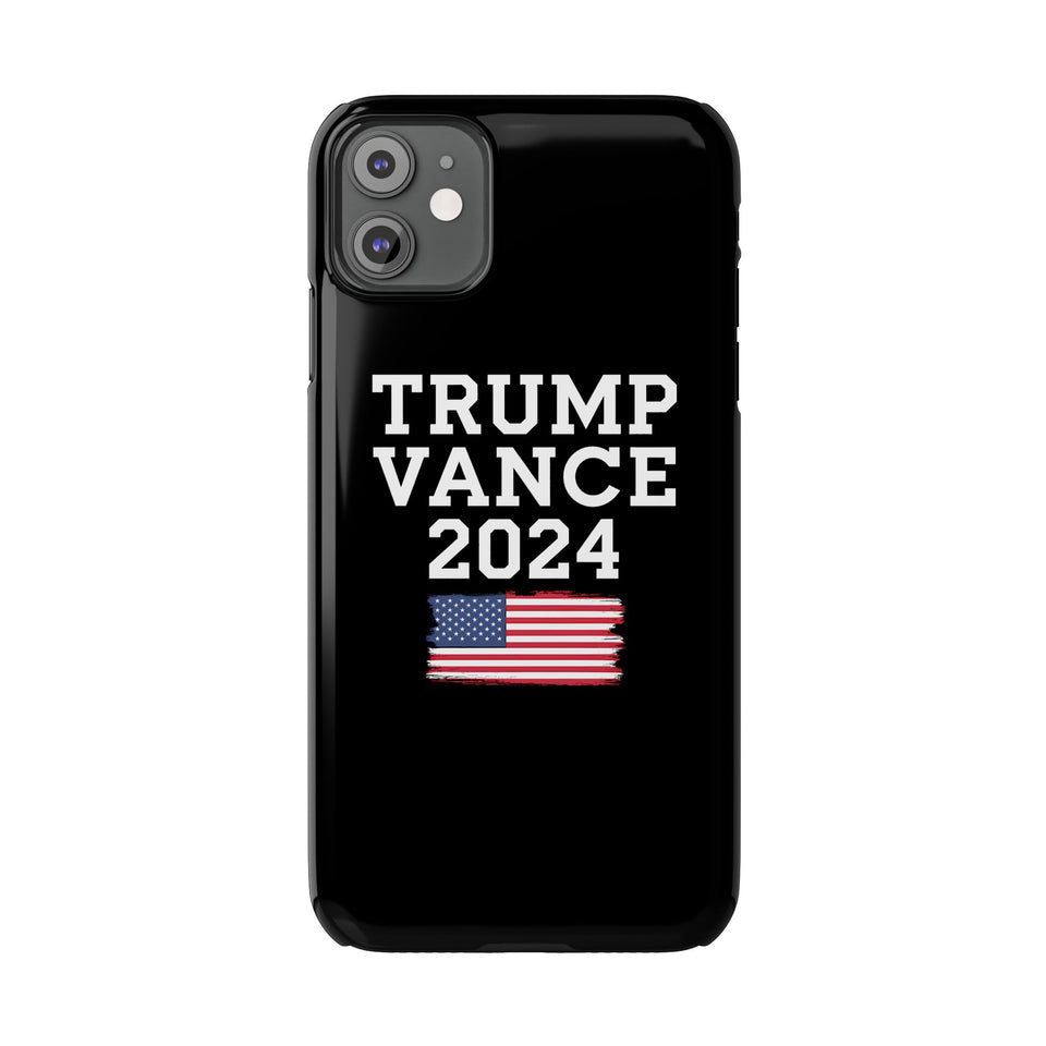 Premium Trump Vance 2024 iPhone Case | Donald Trump Gifts Slim Phone Cases