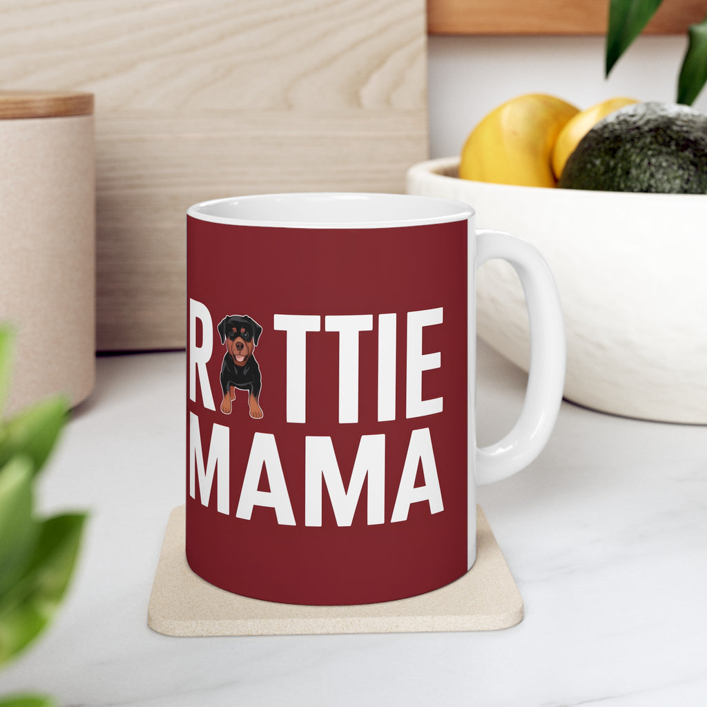 Rottie Mama Rottweiler Mug | Rottweiler Gifts | Gifts For Rottweiler Ceramic Mug 11oz