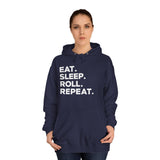 Eat Sleep Roll Repeat 2 BJJ Unisex College Hoodie | Brazilian Jiu Jitsu Gift Hoodie Eat Sleep Roll Repeat 2 BJJ Unisex College Hoodie | Brazilian Jiu Jitsu Gift Hoodie