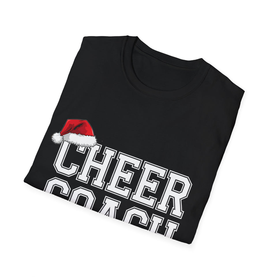 Cheer Coach Ugly Xmas Ugly Christmas Shirt | Cheerleading Coach Gift | Unisex Cheer Coach Present T Shirt