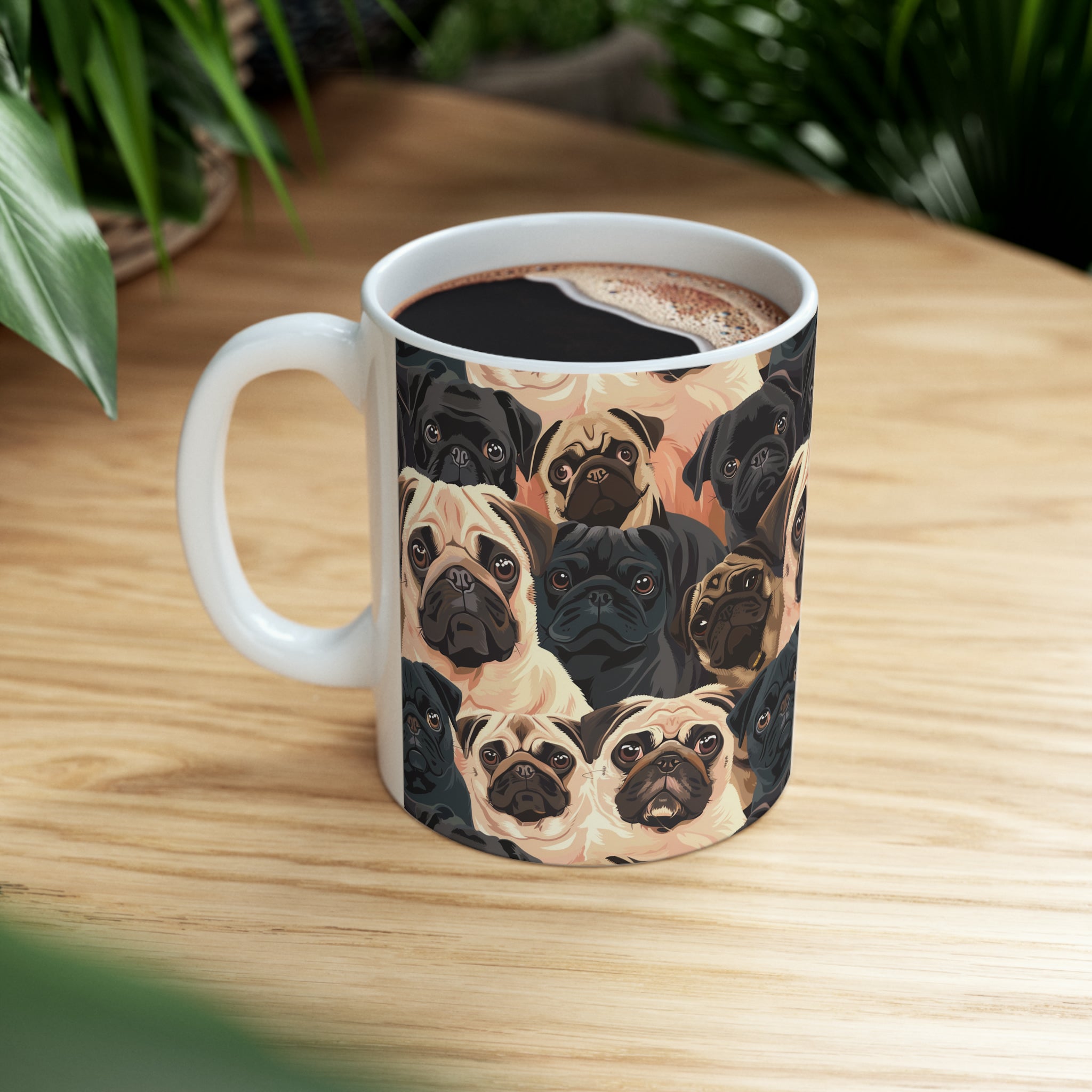 Pug Mug | Pug Coffee Mug | Cute Pug Dog Gifts | Funny Pug Presents | Pug Mug 11oz