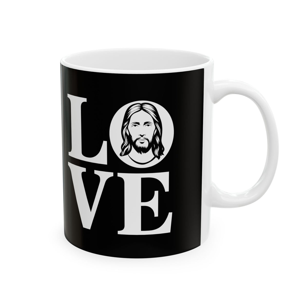 Faith Love Jesus Ceramic Mug | Faith In Jesus Gifts (11oz)
