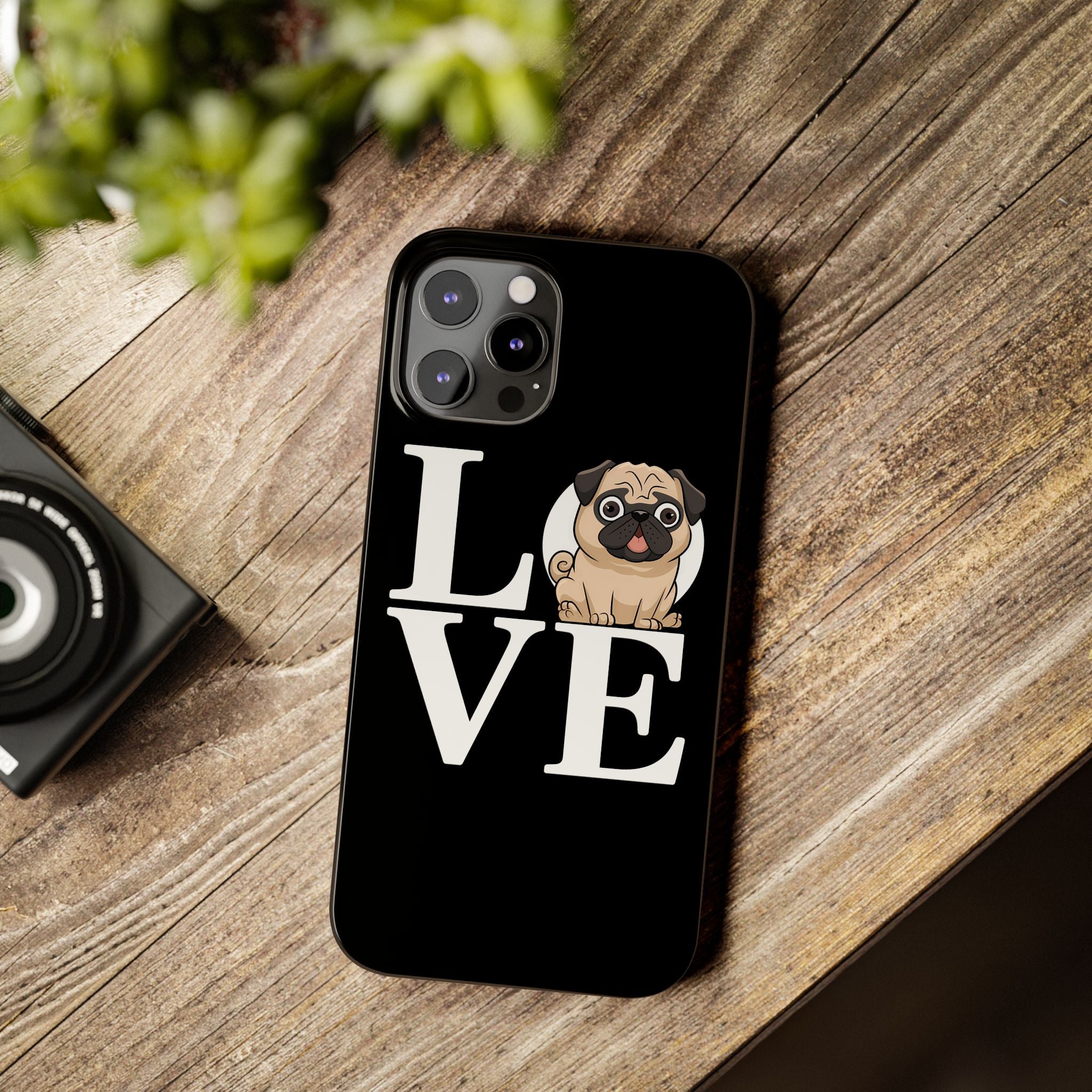 Love Pugs Slim iPhone Case | Cute Pug iPhone Case