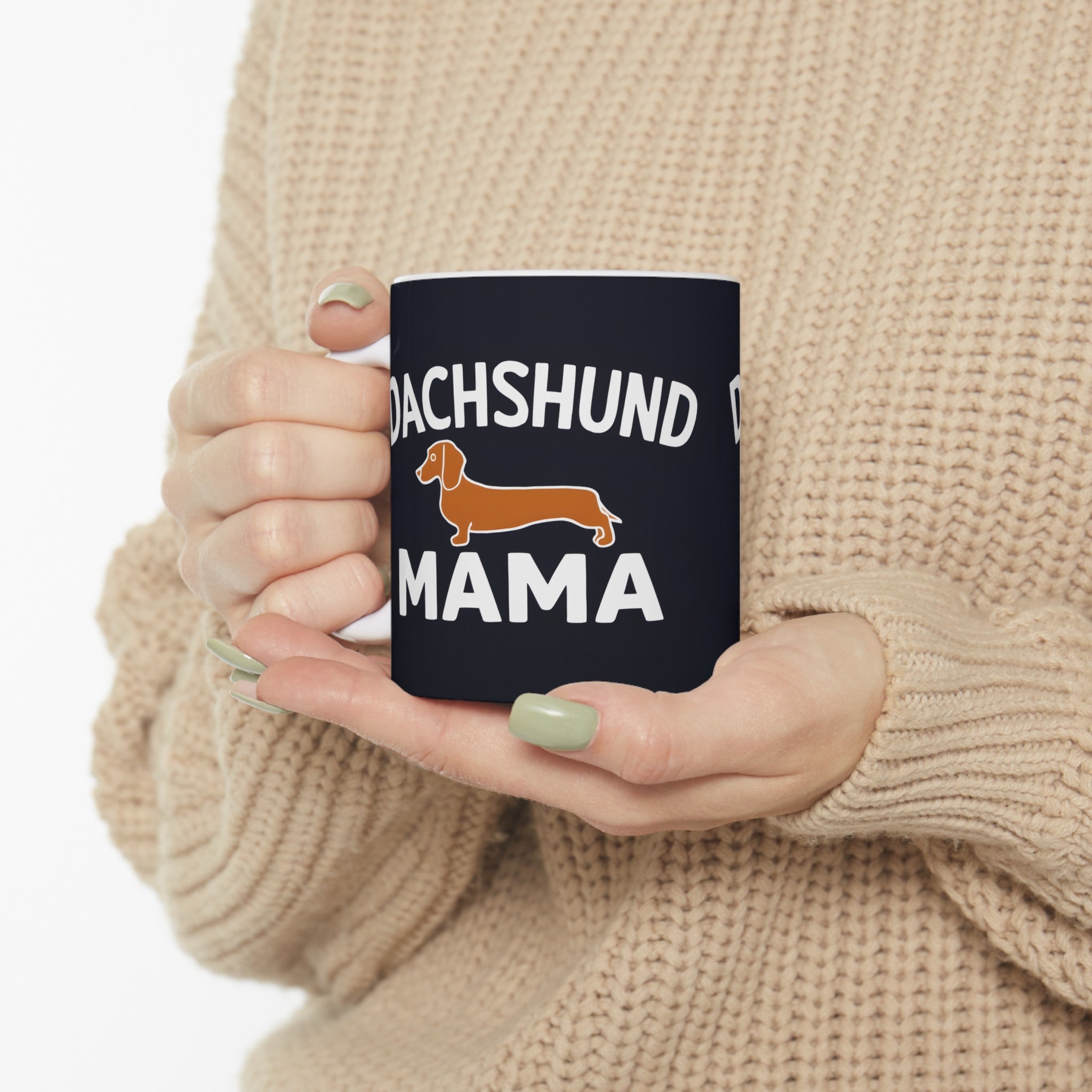 Dachshund Mama Mug 2 | Dachshund Gifts | Sausage Dog Dachshund Ceramic Mug 11oz