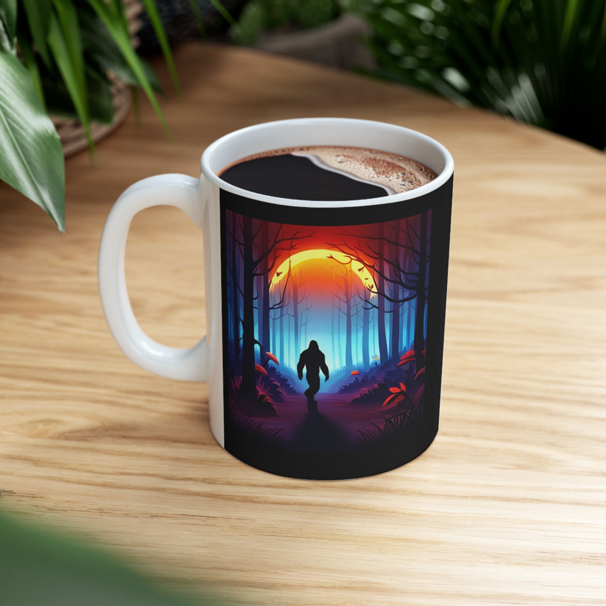Bigfoot Mug | Bigfoot Gift | Sasquatch Yeti Abominable Snowman Ceramic Mug 11oz