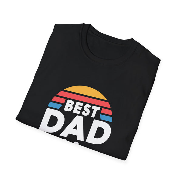 Best Dad By Par Golf Shirt | Funny Golf T Shirt | Father Golf Tee Shirt | Golf Unisex Softstyle T-Shirt