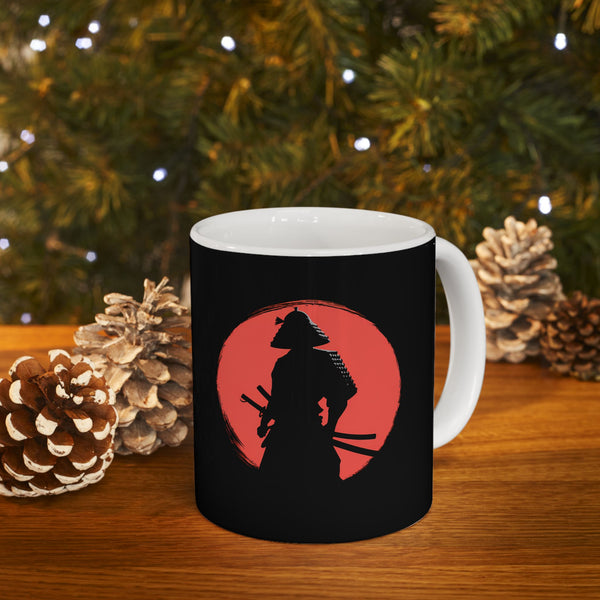 Samurai Red Moon Mug
