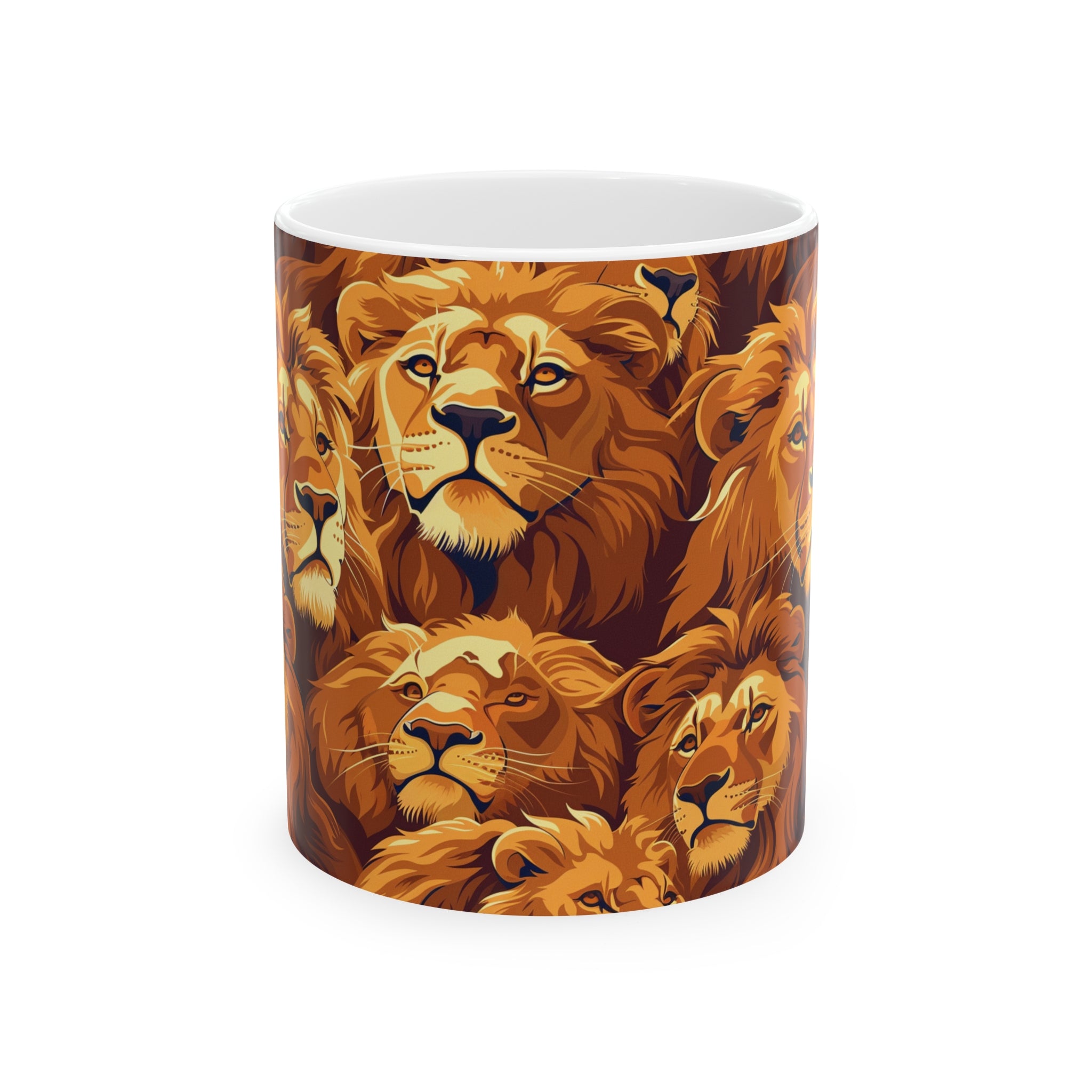 Lion Mug 2 | Lion Gifts | Lion Presents | Pride of Lions Ceramic Mug 11oz