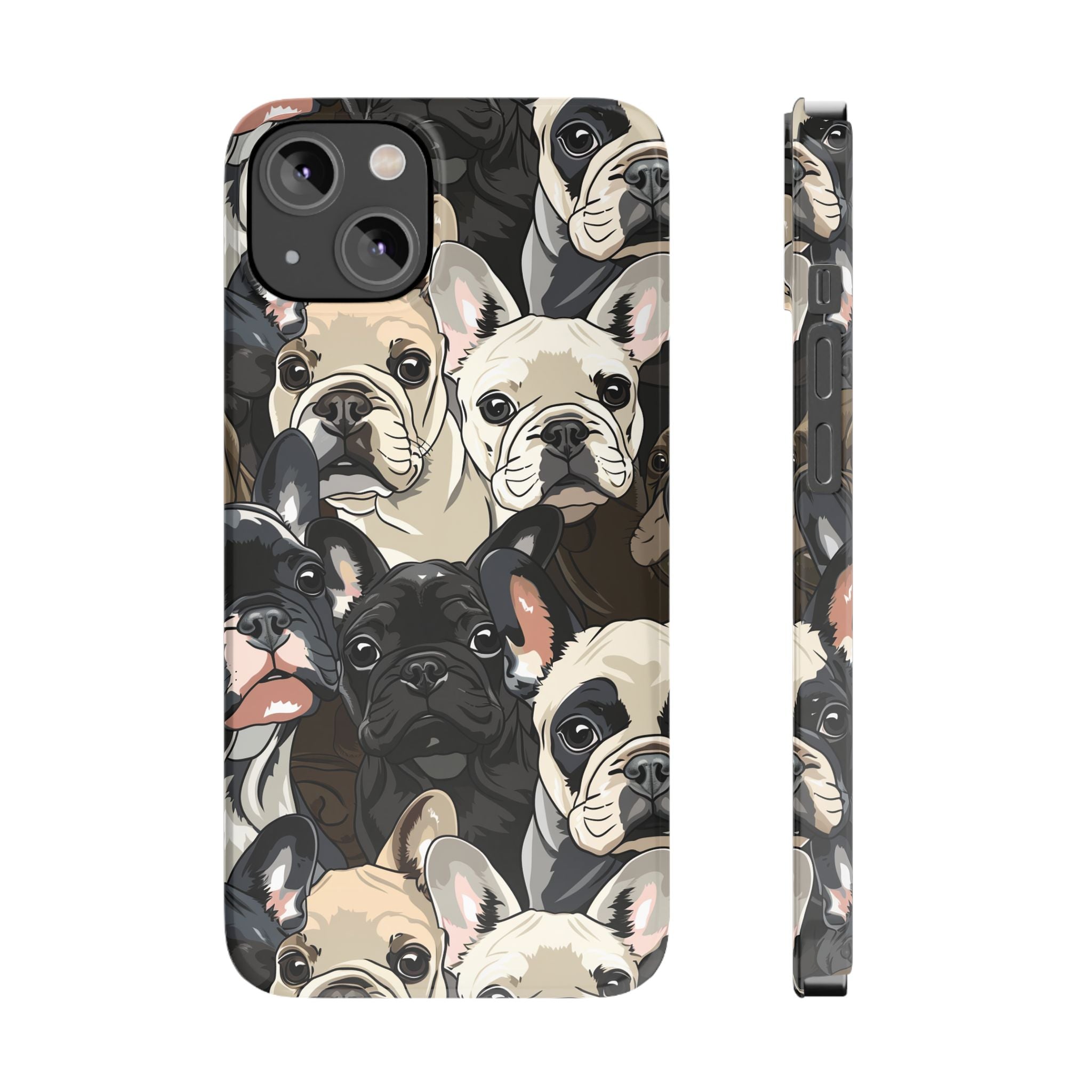 Premium French Bulldogs iPhone Case | Cute Frenchie Gifts Slim Phone Cases