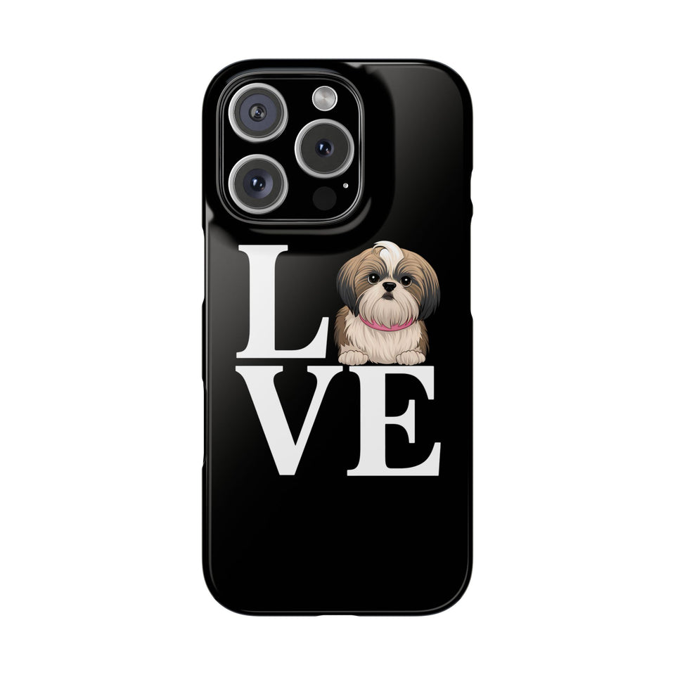 Premium Love Shih Tzu iPhone Case | Cute Shih Tzu Slim Phone Cases