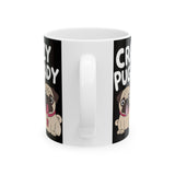 Crazy Pug Lady Ceramic Mug | Crazy Pug Lover Gift Mug (11oz) Crazy Pug Lady Ceramic Mug | Crazy Pug Lover Gift Mug (11oz)