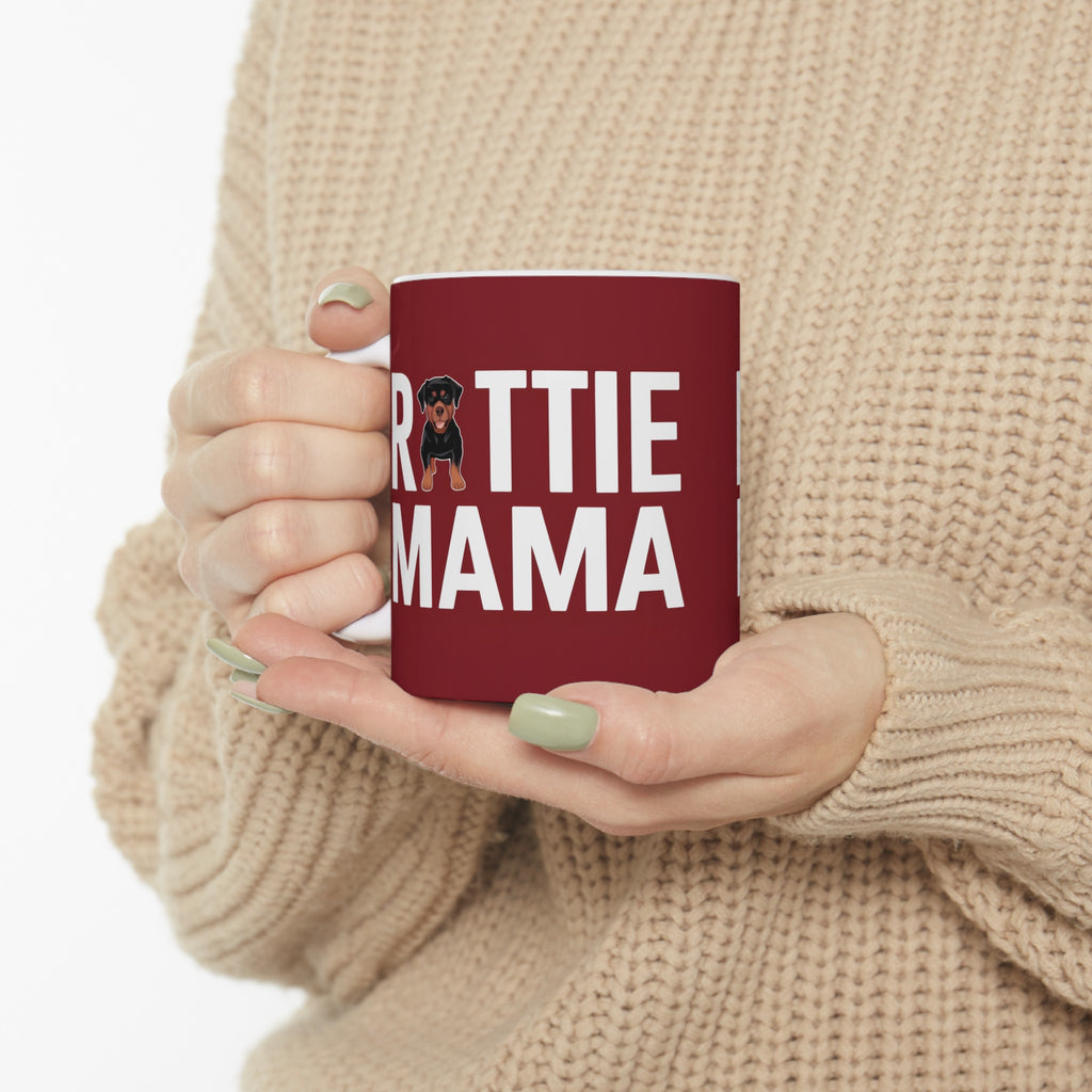 Rottie Mama Rottweiler Mug | Rottweiler Gifts | Gifts For Rottweiler Ceramic Mug 11oz