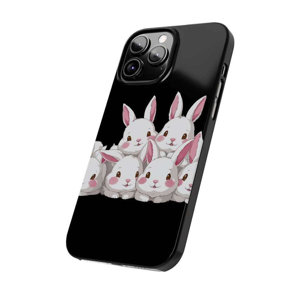 Premium Cute Rabbit iPhone Case | Rabbit Gifts Slim Phone Cases