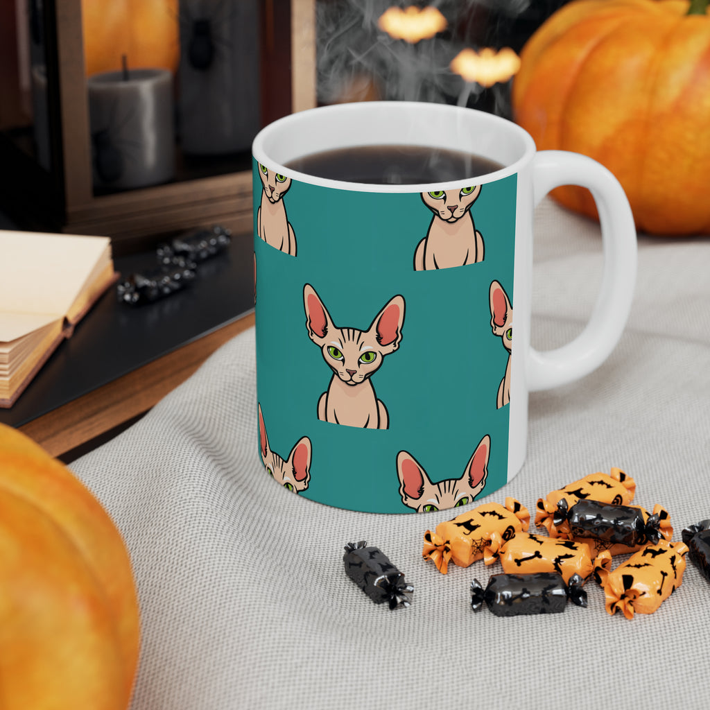 Sphynx Cat Mug | Sphynx Cat Gifts | Hairless Cat Sphynx Presents Cat Ceramic Mug 11oz