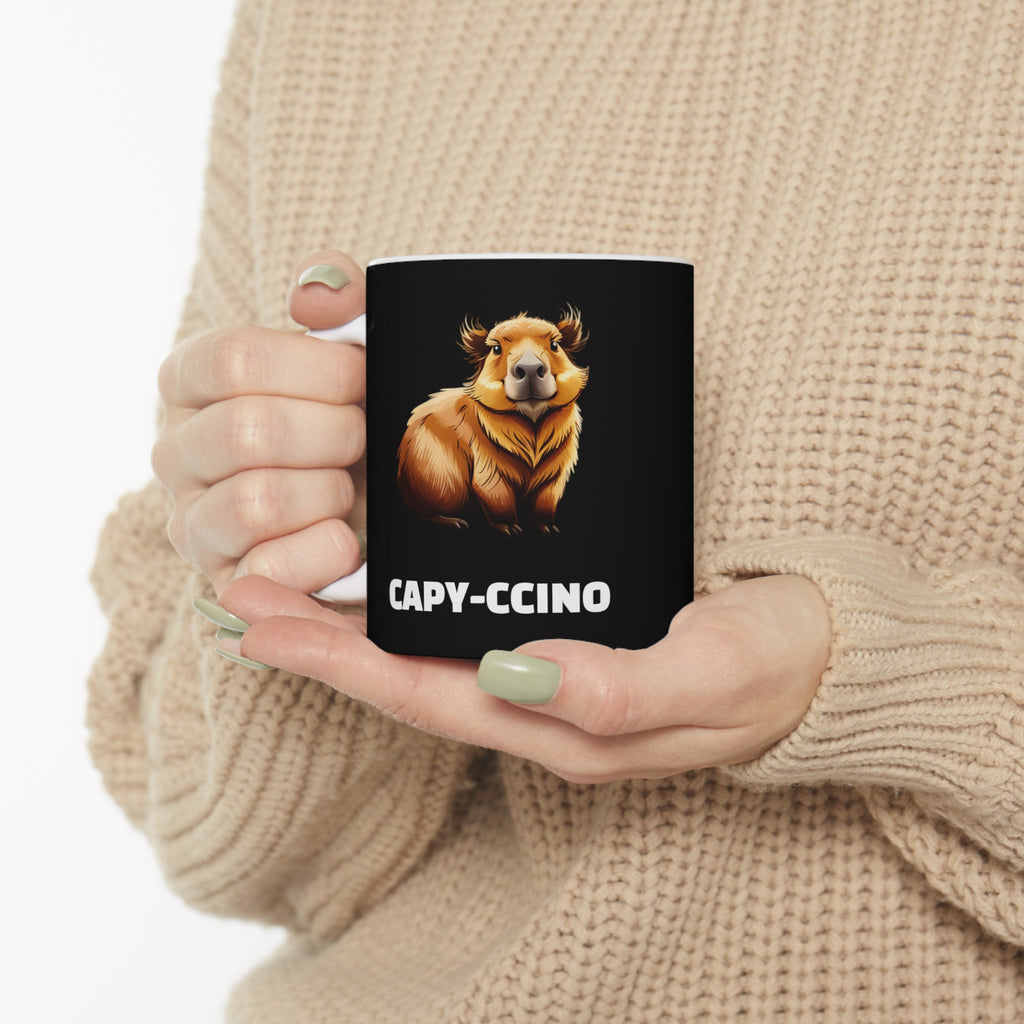 Capybara Mug | Capybara Coffee Mug | Funny Capy-Ccino Mug 11oz
