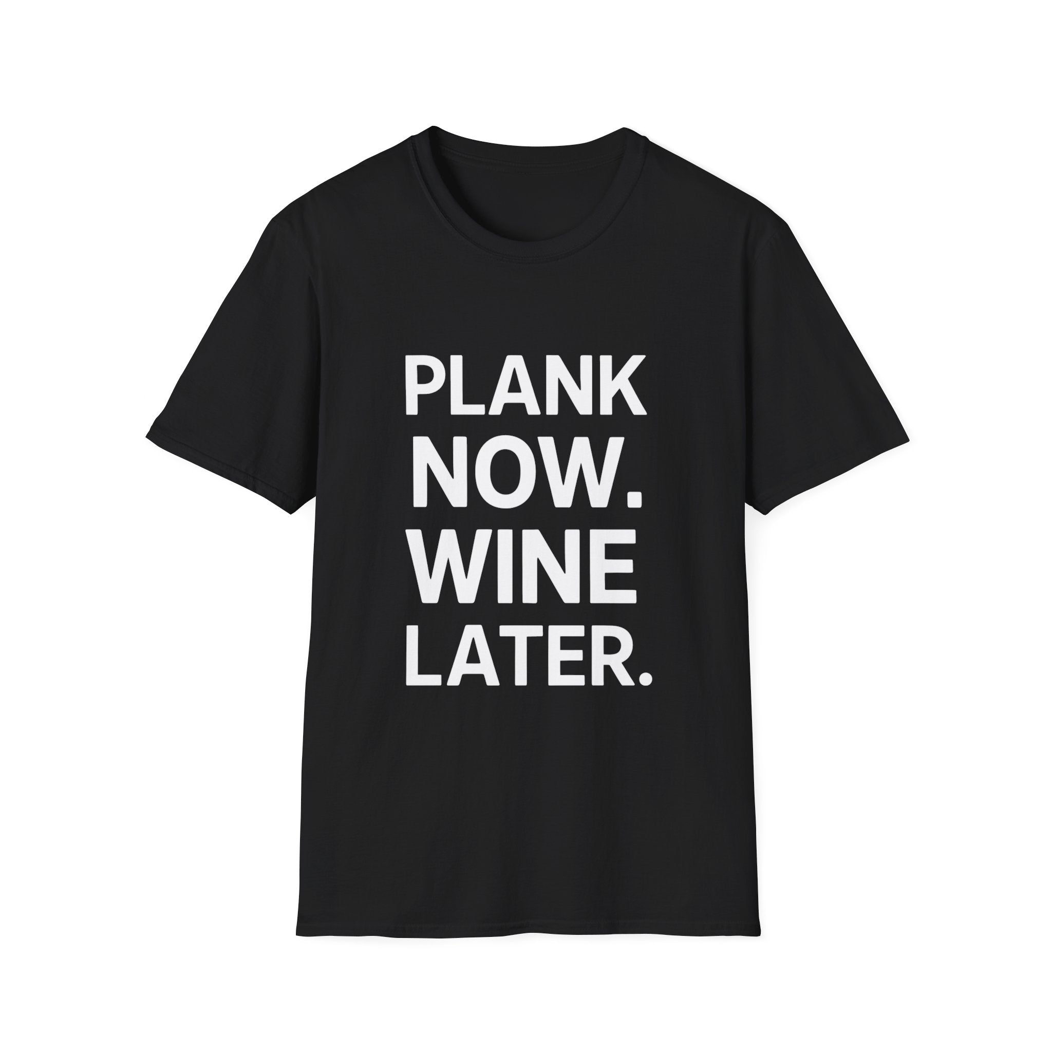 Plank Now Wine Later Yoga Shirt | Yoga Gift | Unisex Yoga T Shirt Main image