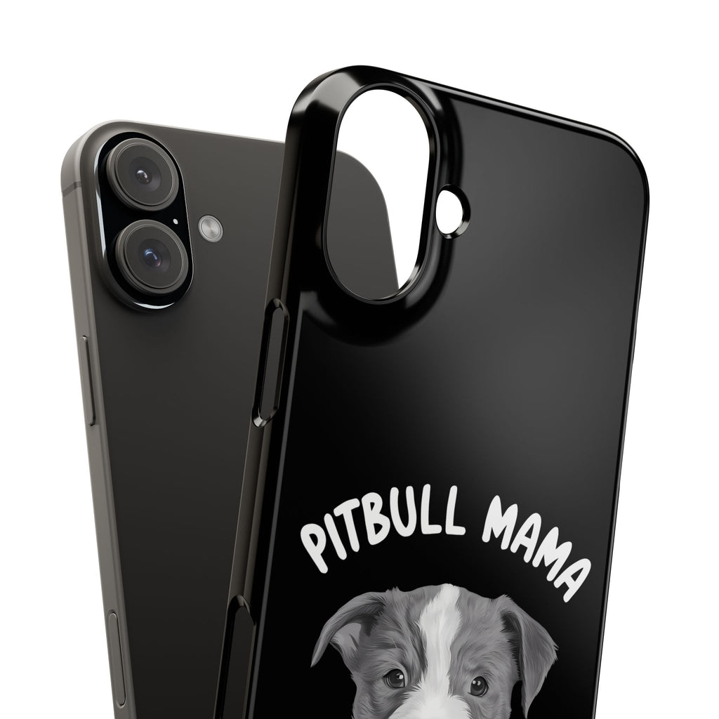 Premium Pitbull Mama iPhone Case | Pitbull Gifts Slim Phone Cases