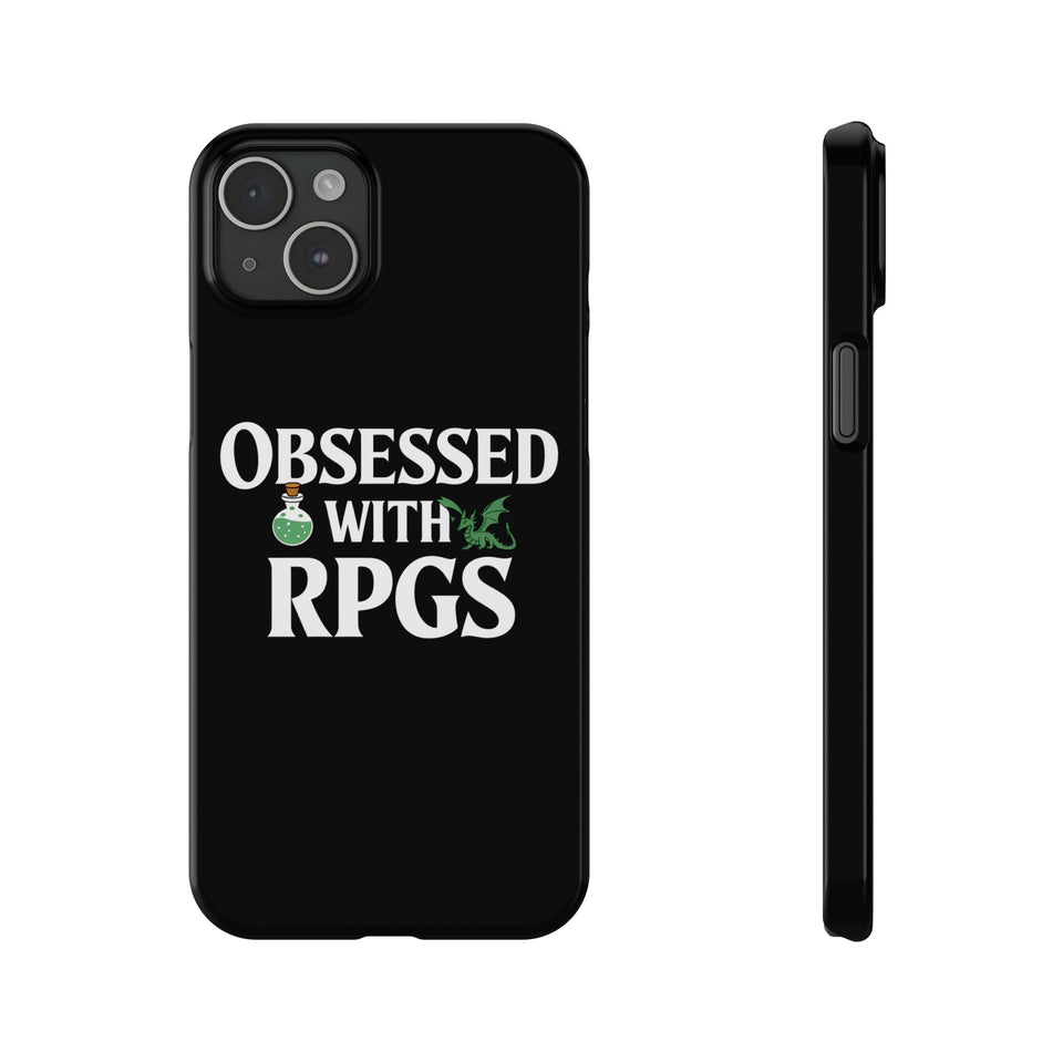 Premium Obsessed With RPGs iPhone Case | Role Playing Game Slim Phone Cases
