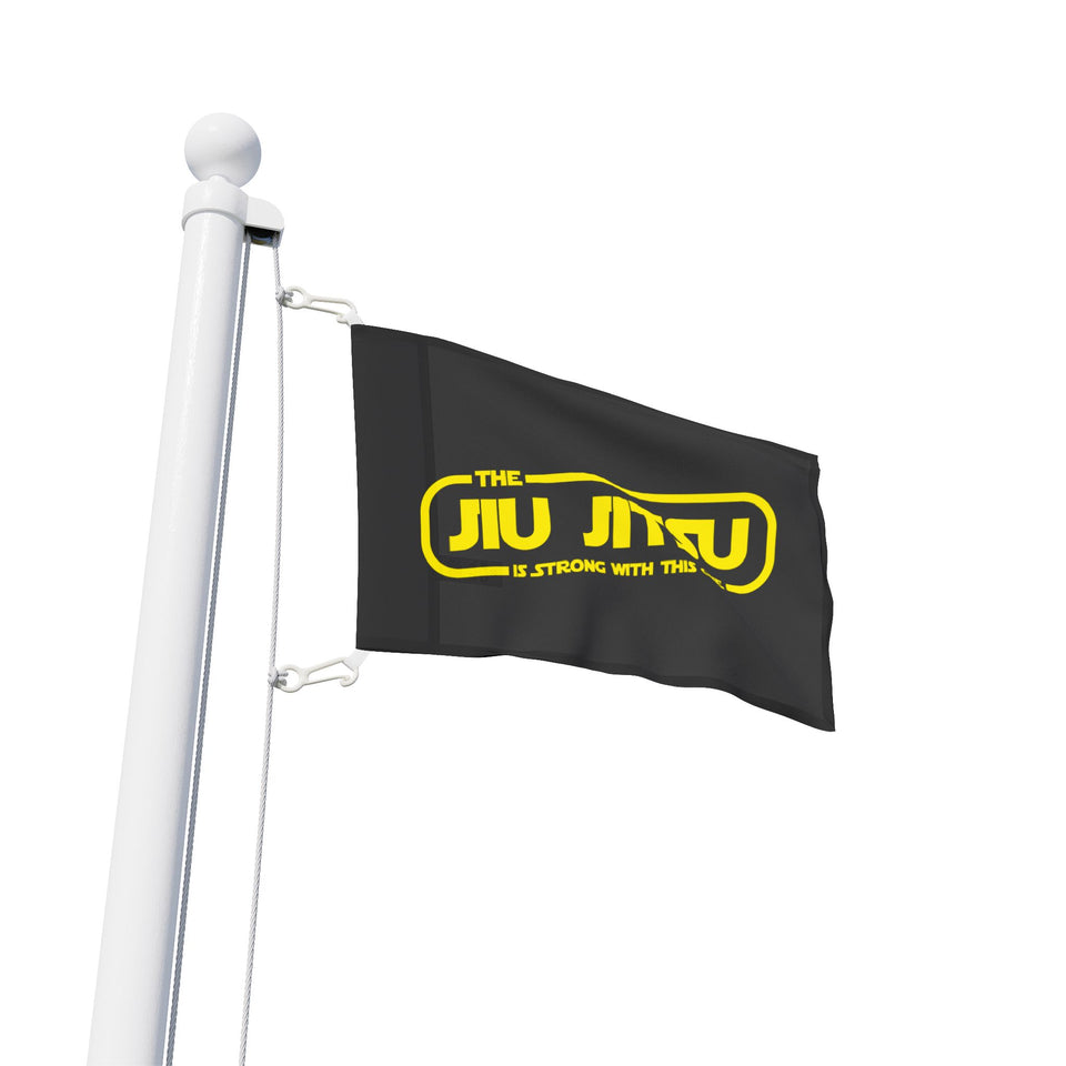 Brazilian Jiu Jitsu The Jiu-Jitsu Is Strong With This One Flag Banner | BJJ Flag