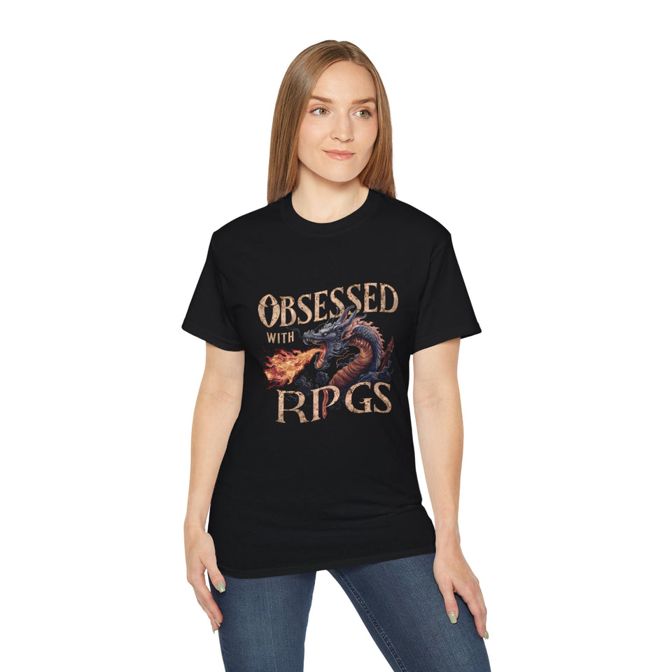 Obsessed With RPGs Shirt | Fantasy RPG Game Gift | Role Playing Game Merchandise | RPG Gifts | Fantasy Presents Unisex Shirts 2