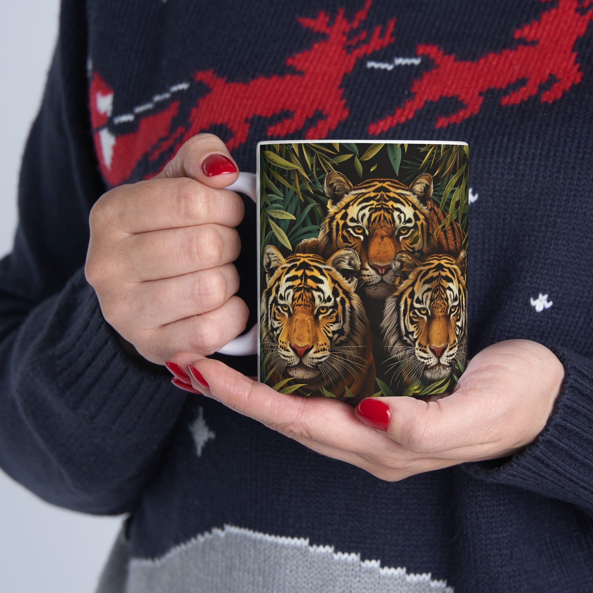 Tiger Mug Group | Tiger Coffee Mug | Cute Tiger Gift | Tiger Presents | Tiger Mug 2 11oz