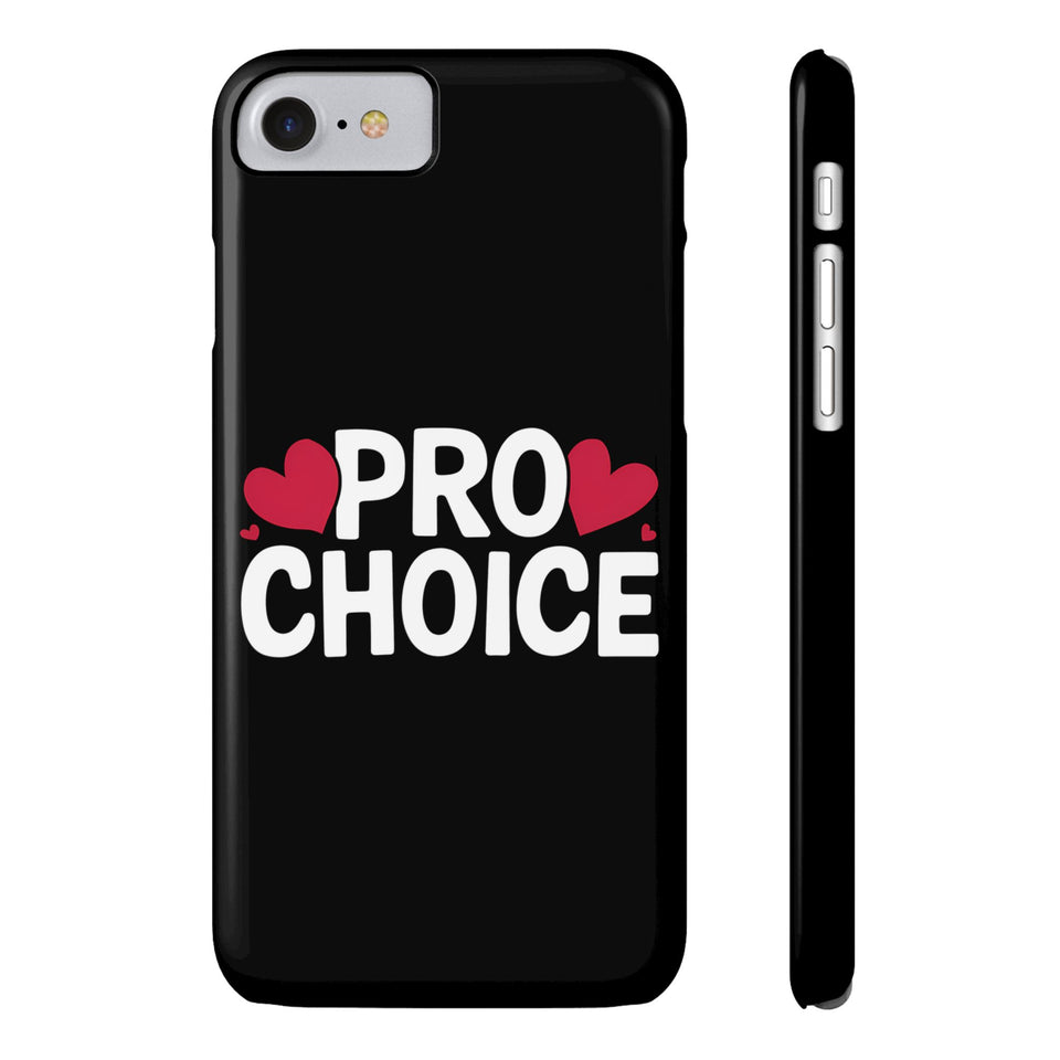 Premium Pro Choice iPhone Case | Feminist Pro Choice Gifts Slim Phone Cases